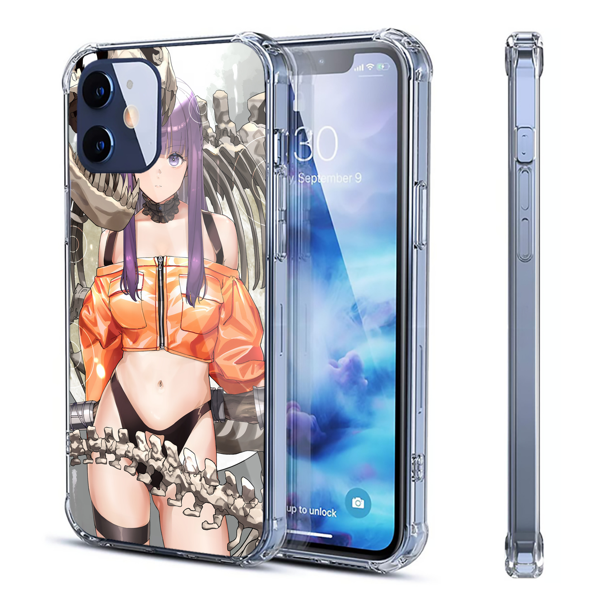 （画像用） 葬送のフリーレン Frieren 【iPhone 12シリーズ対応】透明スマホケース（クリアソフトケース）